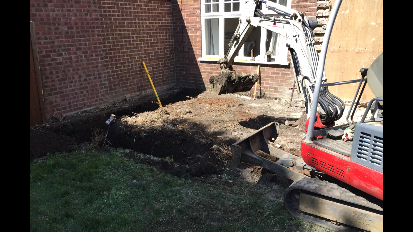 Digging Footings for single storey extension