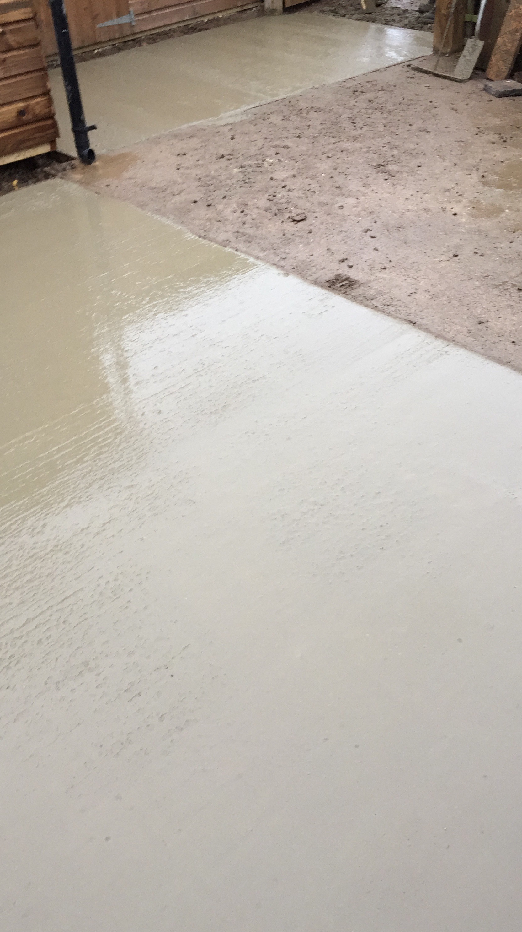 Concrete Pads installed for hard standing area