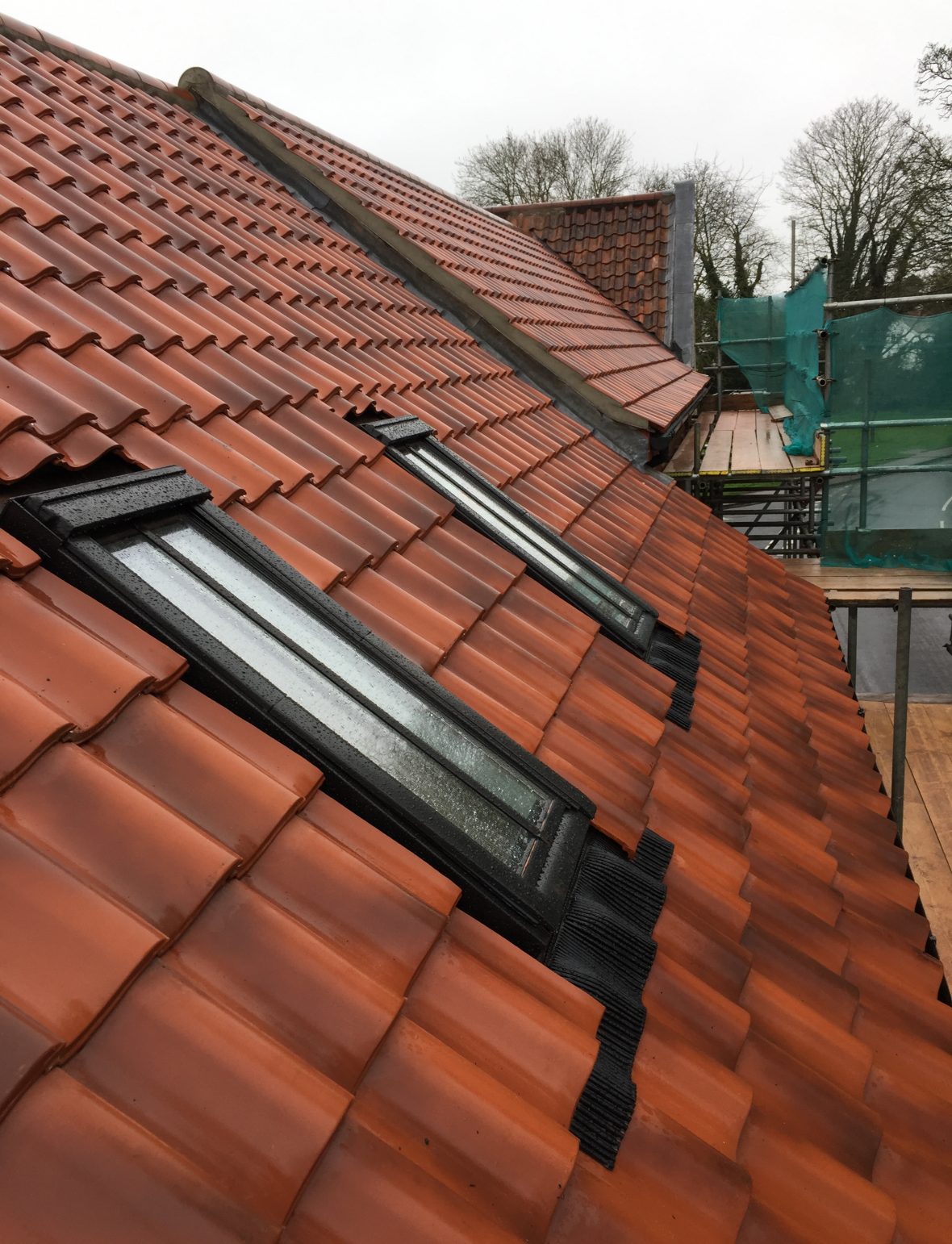 Large Roof with Velux Windows