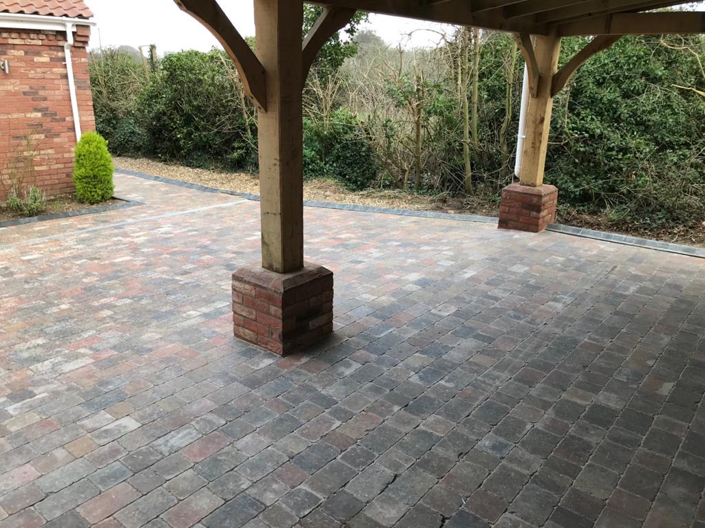 Large Block paving Driveway